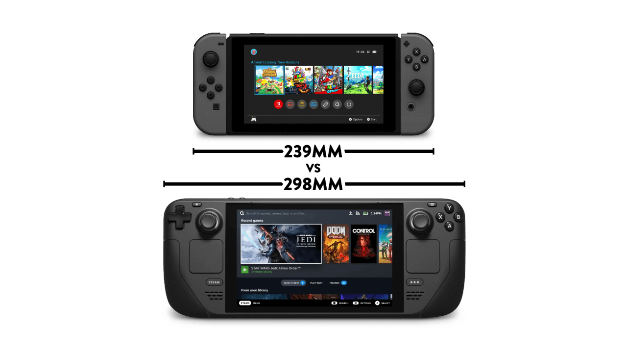 Valve Steam Deck VS Nintendo Switch PixelGumTV